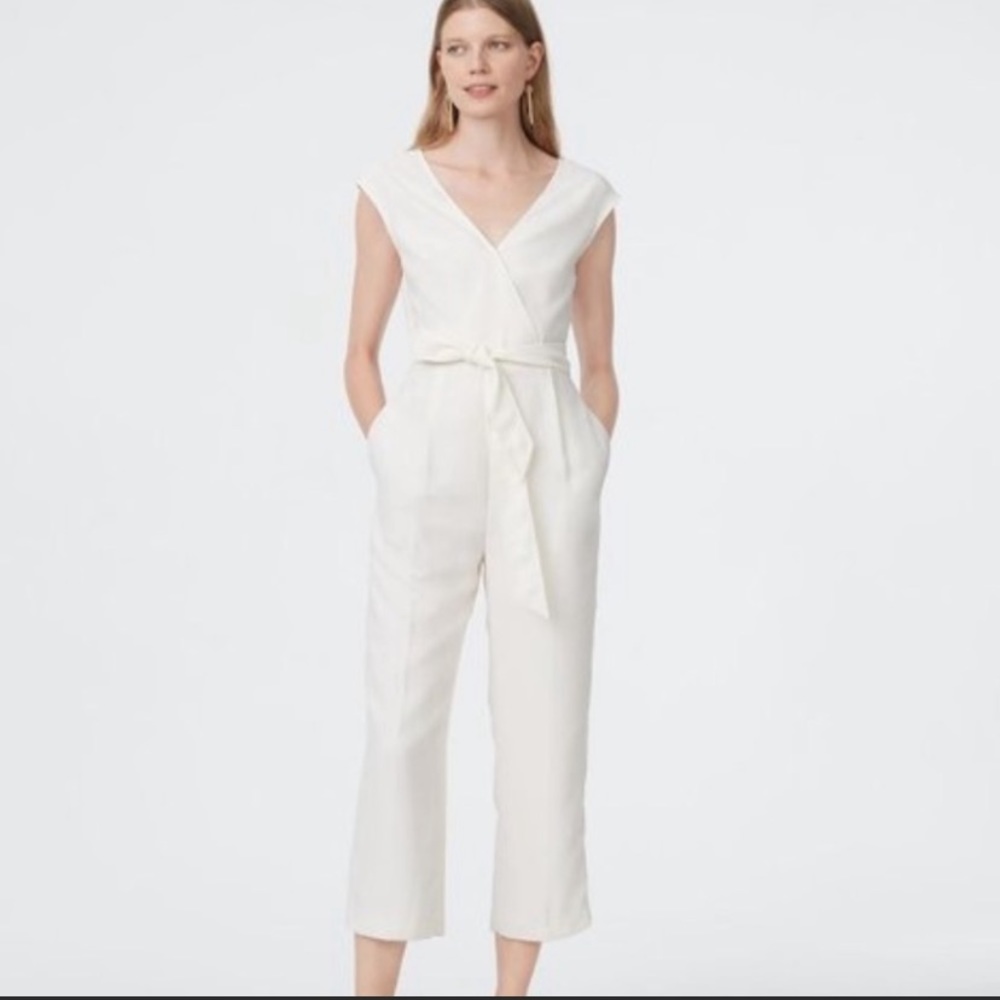 Club Monaco White Jumpsuit
